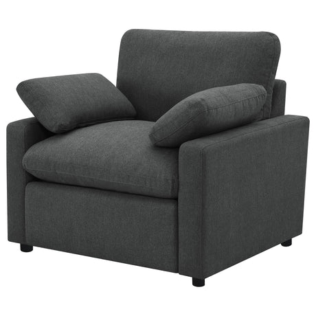  Coaster Furniture Collins 609533P Upholstered Power Recliner Chair - Dark Grey IMAGE 17