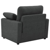  Coaster Furniture Collins 609533P Upholstered Power Recliner Chair - Dark Grey IMAGE 6