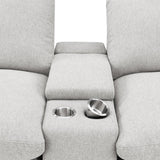  Coaster Furniture Collins 609560CON Upholstered Modular Storage Console - Grey IMAGE 4