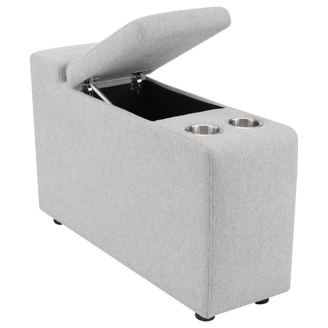  Coaster Furniture Collins 609560CON Upholstered Modular Storage Console - Grey IMAGE 5