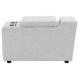  Coaster Furniture Collins 609560CON Upholstered Modular Storage Console - Grey IMAGE 8