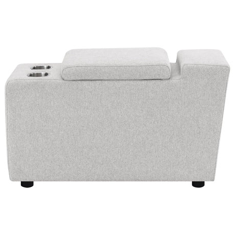 Coaster Furniture Collins 609560CON Upholstered Modular Storage Console - Grey IMAGE 8