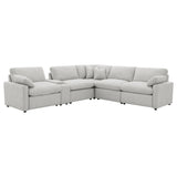  Coaster Furniture Collins 609560P-SET 6-piece Modular Power Reclining Sectional - Grey IMAGE 1