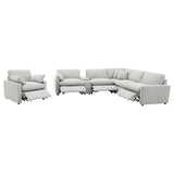  Coaster Furniture Collins 609560P-SET 6-piece Modular Power Reclining Sectional - Grey IMAGE 5