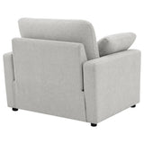  Coaster Furniture Collins 609563P Upholstered Power Recliner Chair - Grey IMAGE 15