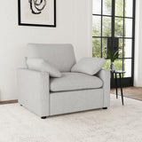  Coaster Furniture Collins 609563P Upholstered Power Recliner Chair - Grey IMAGE 4