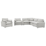  Coaster Furniture Collins 609563P Upholstered Power Recliner Chair - Grey IMAGE 8