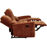  Coaster Furniture Navarro 609574 Chenille Upholstered Reclining Sofa - Burnt Orange IMAGE 10