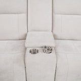  Coaster Furniture Kennett 610152P Chenille Upholstered Power Reclining Loveseat - Ivory IMAGE 13