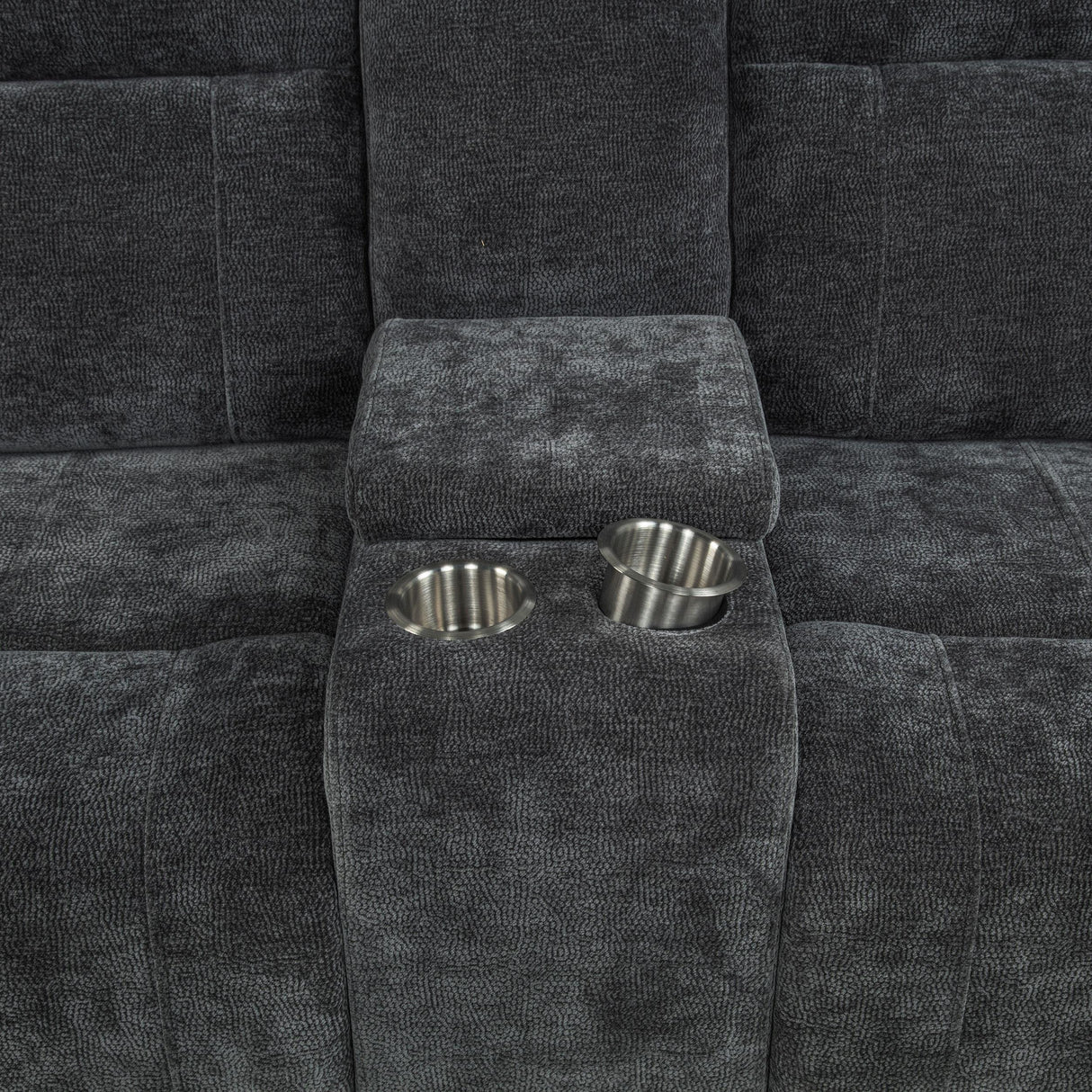  Coaster Furniture Kennett 610155P Chenille Upholstered Power Reclining Loveseat - Grey IMAGE 11