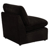  Coaster Furniture Collins 610350AC Modular Armless Chair - Chocolate Brown IMAGE 3