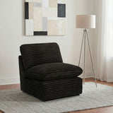  Coaster Furniture Collins 610350AC Modular Armless Chair - Chocolate Brown IMAGE 4