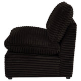  Coaster Furniture Collins 610350AC Modular Armless Chair - Chocolate Brown IMAGE 6