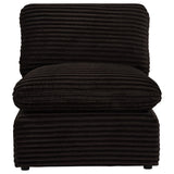  Coaster Furniture Collins 610350AC Modular Armless Chair - Chocolate Brown IMAGE 9