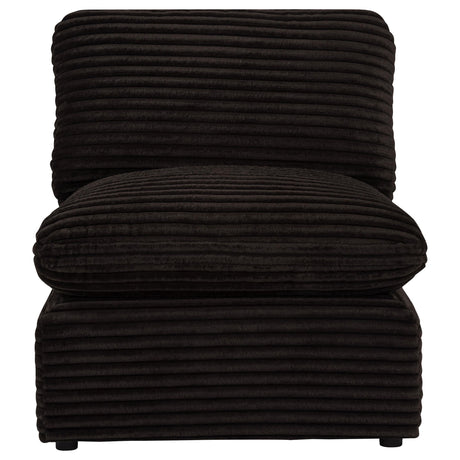  Coaster Furniture Collins 610350AC Modular Armless Chair - Chocolate Brown IMAGE 9