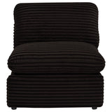  Coaster Furniture Collins 610350ARP Modular Power Armless Recliner - Chocolate Brown IMAGE 3