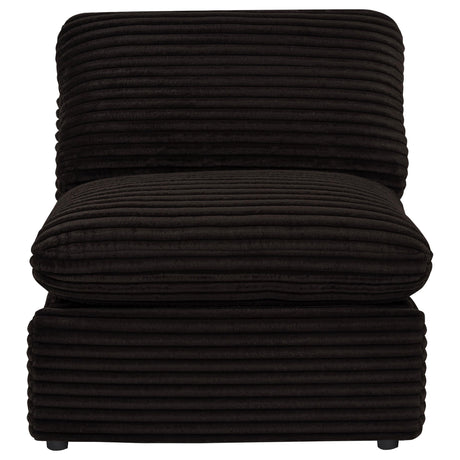  Coaster Furniture Collins 610350ARP Modular Power Armless Recliner - Chocolate Brown IMAGE 3