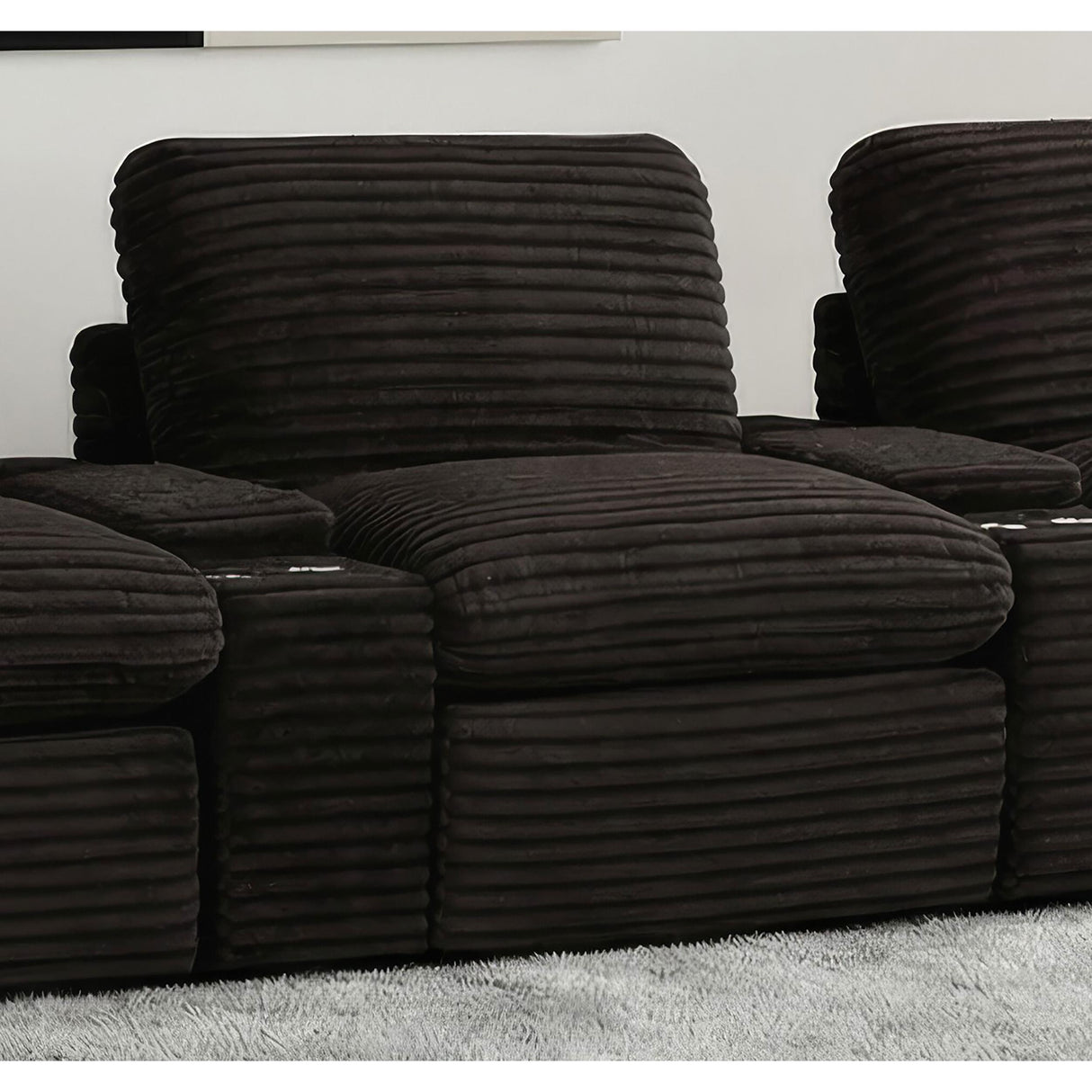 Coaster Furniture Collins 610350ARP Modular Power Armless Recliner - Chocolate Brown IMAGE 9