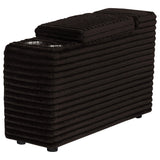  Coaster Furniture Collins 610350CON Upholstered Modular Storage Console - Chocolate Brown IMAGE 12