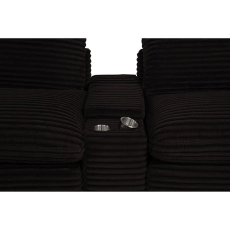  Coaster Furniture Collins 610350CON Upholstered Modular Storage Console - Chocolate Brown IMAGE 13