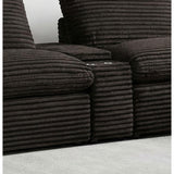 Coaster Furniture Collins 610350CON Upholstered Modular Storage Console - Chocolate Brown IMAGE 5