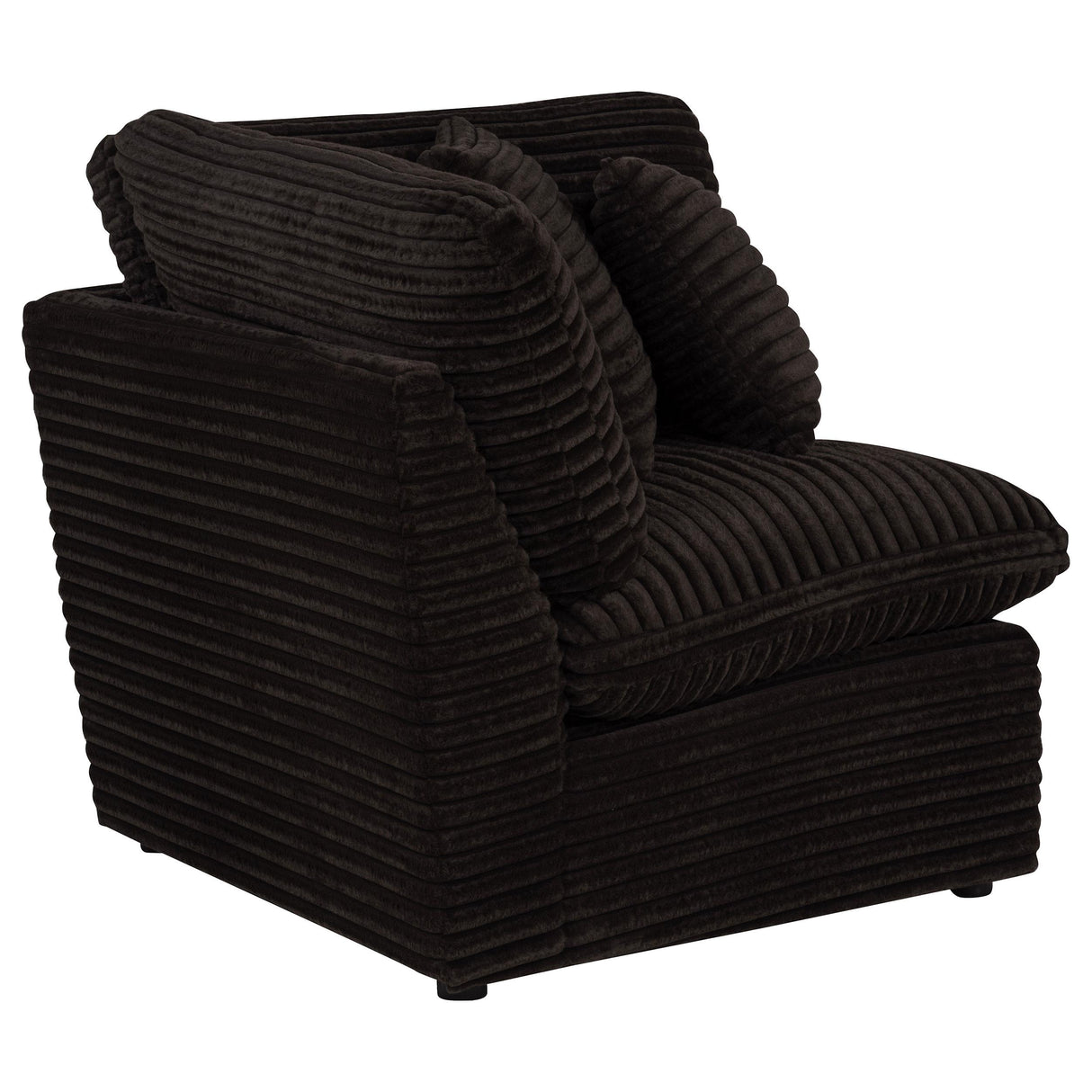  Coaster Furniture Collins 610350CRN Modular Corner Chair - Chocolate Brown IMAGE 1