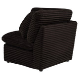  Coaster Furniture Collins 610350CRN Modular Corner Chair - Chocolate Brown IMAGE 8