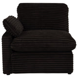  Coaster Furniture Collins 610350LRP Modular LAF Power Recliner - Chocolate Brown IMAGE 3