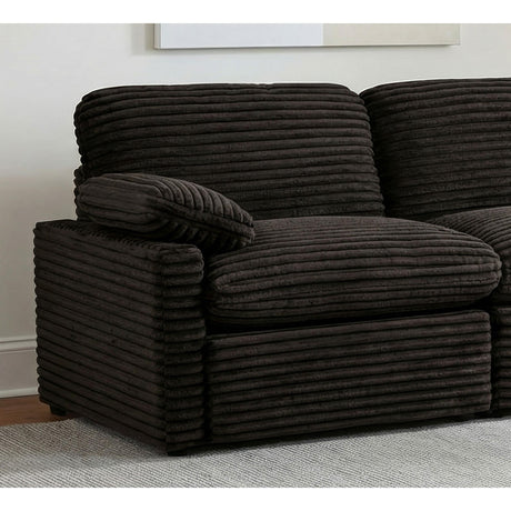  Coaster Furniture Collins 610350LRP Modular LAF Power Recliner - Chocolate Brown IMAGE 5