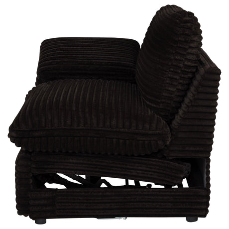 Coaster Furniture Collins 610350LRP Modular LAF Power Recliner - Chocolate Brown IMAGE 8