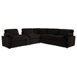  Coaster Furniture Collins 610350P-SET 6-piece Modular Power Reclining Sectional - Chocolate Brown IMAGE 1