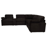  Coaster Furniture Collins 610350P-SET 6-piece Modular Power Reclining Sectional - Chocolate Brown IMAGE 11