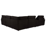  Coaster Furniture Collins 610350P-SET 6-piece Modular Power Reclining Sectional - Chocolate Brown IMAGE 2