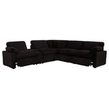  Coaster Furniture Collins 610350P-SET 6-piece Modular Power Reclining Sectional - Chocolate Brown IMAGE 8