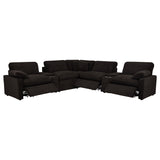  Coaster Furniture Collins 610350P-SETA 7-piece Modular Power Reclining Sectional - Chocolate Brown IMAGE 11