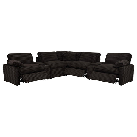  Coaster Furniture Collins 610350P-SETA 7-piece Modular Power Reclining Sectional - Chocolate Brown IMAGE 11
