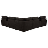  Coaster Furniture Collins 610350P-SETA 7-piece Modular Power Reclining Sectional - Chocolate Brown IMAGE 3