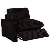  Coaster Furniture Collins 610350P-SETA 7-piece Modular Power Reclining Sectional - Chocolate Brown IMAGE 4