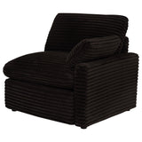  Coaster Furniture Collins 610350RRP Modular RAF Power Recliner - Chocolate Brown IMAGE 1
