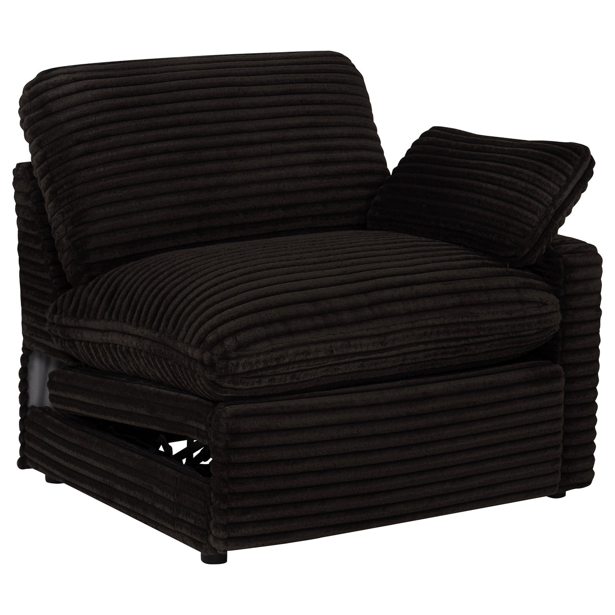  Coaster Furniture Collins 610350RRP Modular RAF Power Recliner - Chocolate Brown IMAGE 2