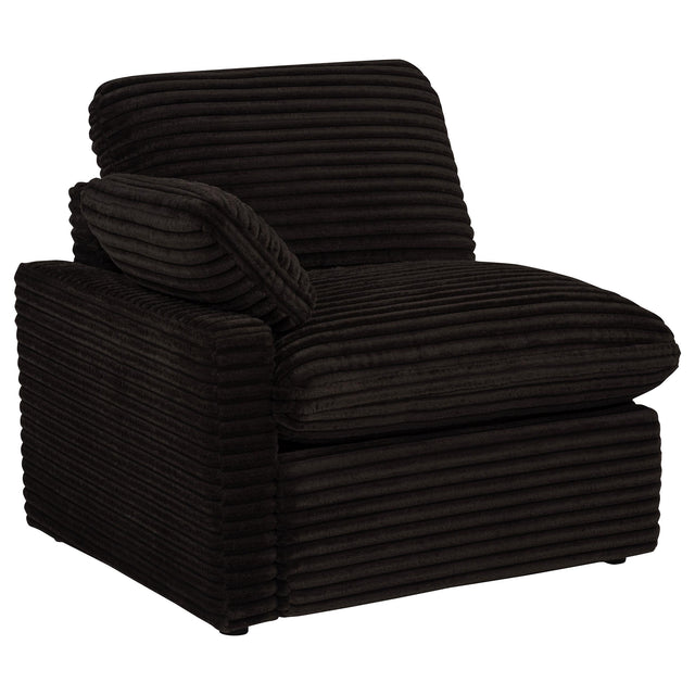 Coaster Furniture Collins 610352P Modular Power Loveseat - Chocolate Brown IMAGE 1