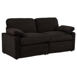  Coaster Furniture Collins 610352P Modular Power Loveseat - Chocolate Brown IMAGE 3