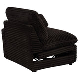  Coaster Furniture Collins 610352P Modular Power Loveseat - Chocolate Brown IMAGE 6