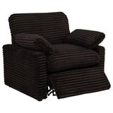  Coaster Furniture Collins 610353P Upholstered Power Recliner Chair - Chocolate Brown IMAGE 10