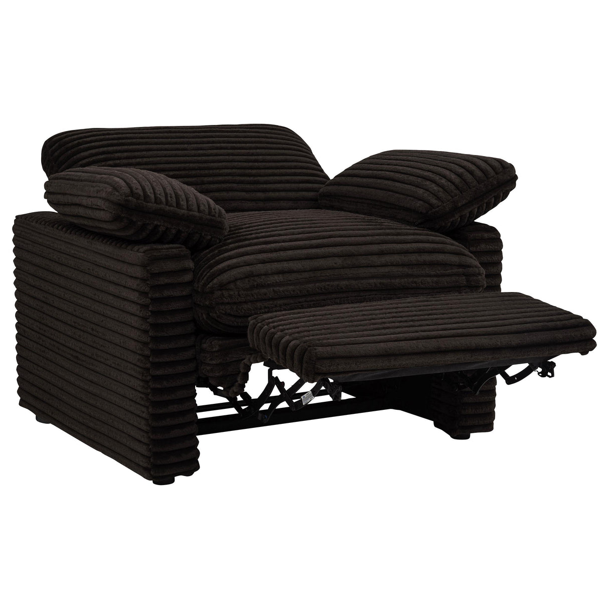  Coaster Furniture Collins 610353P Upholstered Power Recliner Chair - Chocolate Brown IMAGE 13