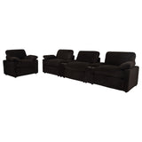  Coaster Furniture Collins 610353P Upholstered Power Recliner Chair - Chocolate Brown IMAGE 14