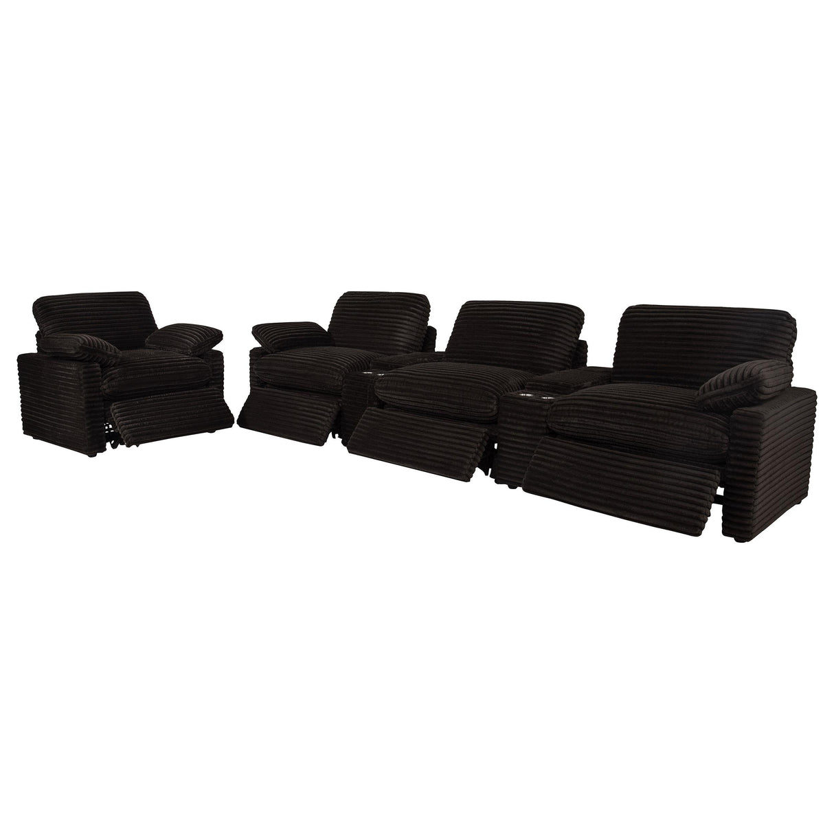  Coaster Furniture Collins 610353P Upholstered Power Recliner Chair - Chocolate Brown IMAGE 16