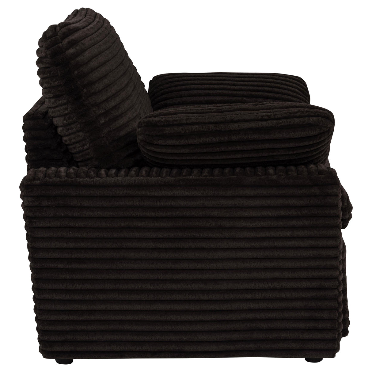  Coaster Furniture Collins 610353P Upholstered Power Recliner Chair - Chocolate Brown IMAGE 2