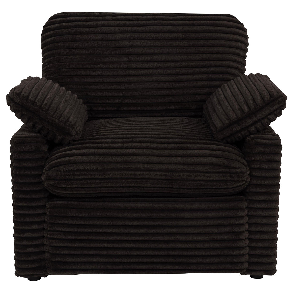  Coaster Furniture Collins 610353P Upholstered Power Recliner Chair - Chocolate Brown IMAGE 3