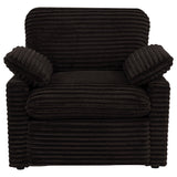  Coaster Furniture Collins 610353P Upholstered Power Recliner Chair - Chocolate Brown IMAGE 3